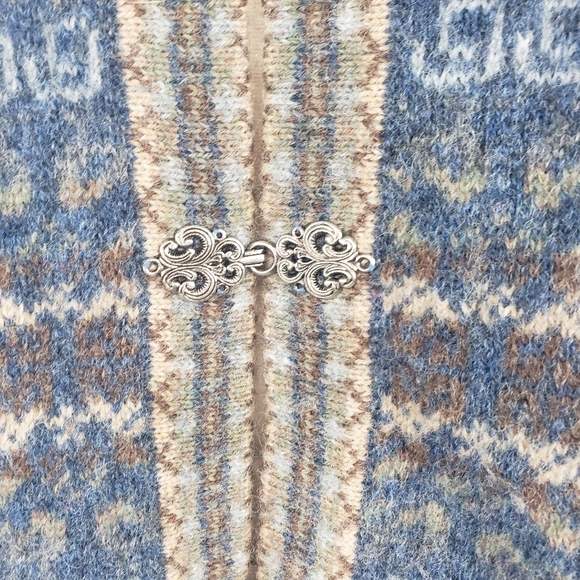 Wool Nordic Fair Isle Cardigan - Picture 5 of 13